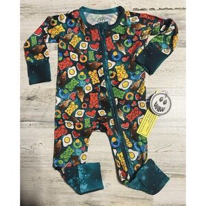 Bamboo Food favs  pajama Zippy 0-3 M